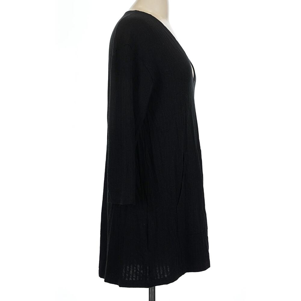 Reformation Black Knit V Neck Jaelyn Mini Dress Size L NWT Feminine Minimalist - Picture 4 of 7